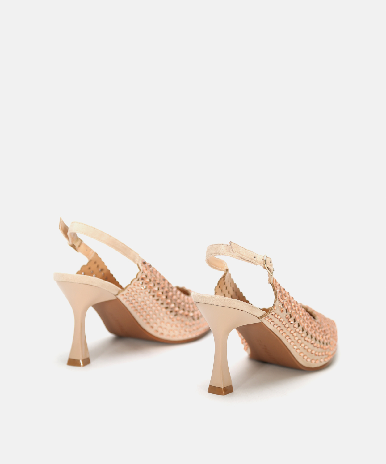 Zapato tac&oacute;n destalonado strass image number null